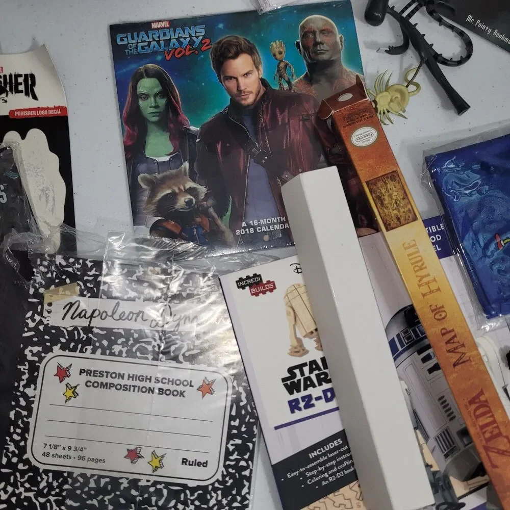 Loot crate lot random items x-files spiderman hero horror poster 90s nostalgia